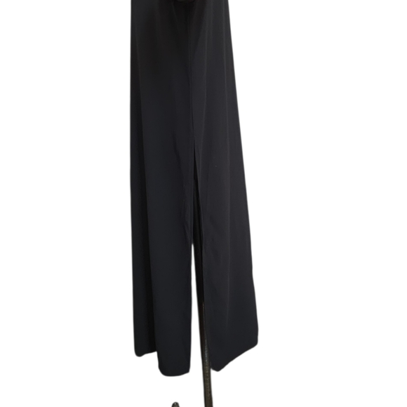 Eileen Fisher Georgette Crepe Bateau Tunic Dress 100% Silk Size M Black - Picture 7 of 16